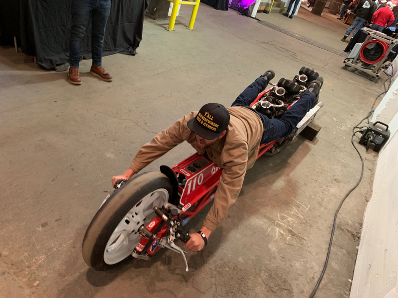 Illustration for article titled This is the Craziest Bike I've Seen at The One Show So Far